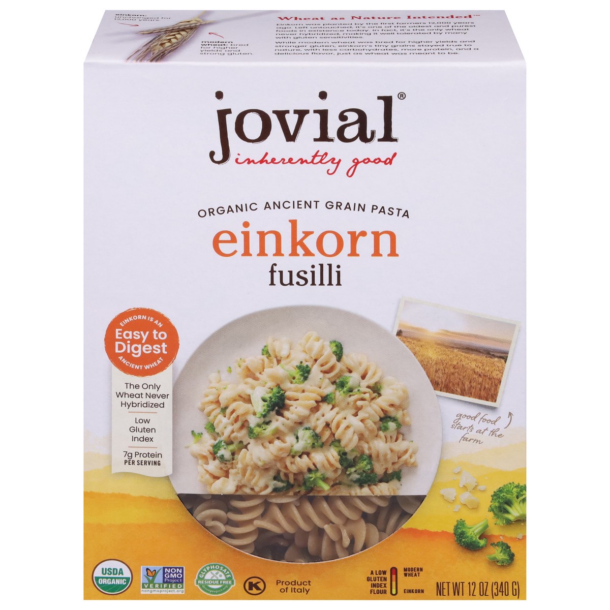 slide 1 of 4, Jovial Einkorn Fusilli 12 oz, 12 oz