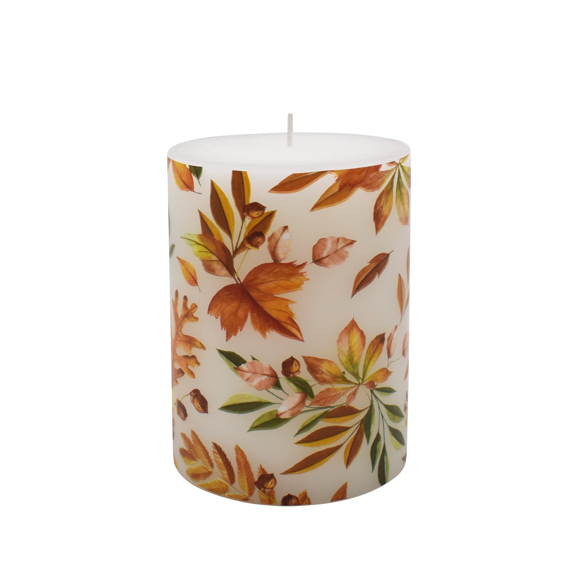 slide 2 of 3, 3" X 4" Maple Leaf Unscented Pillar Candle By Ashland, 3 in x 4 in