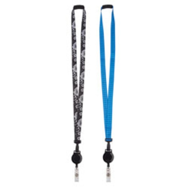 slide 1 of 1, Office Depot Brand Fashion Lanyard With Badge Reel And Breakaway Clasp, Assorted Colors (No Color Choice), 1 ct