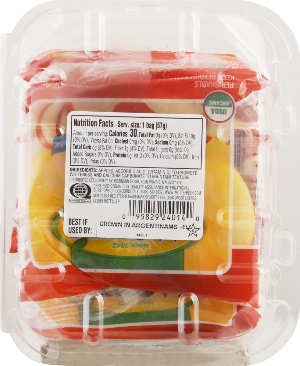 slide 9 of 9, Mott's Organic Sliced Red Apples 5 - 2 oz Bags, 5 ct