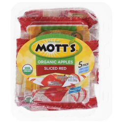 Mott's Organic Sliced Red Apples 5 - 2 oz Bags