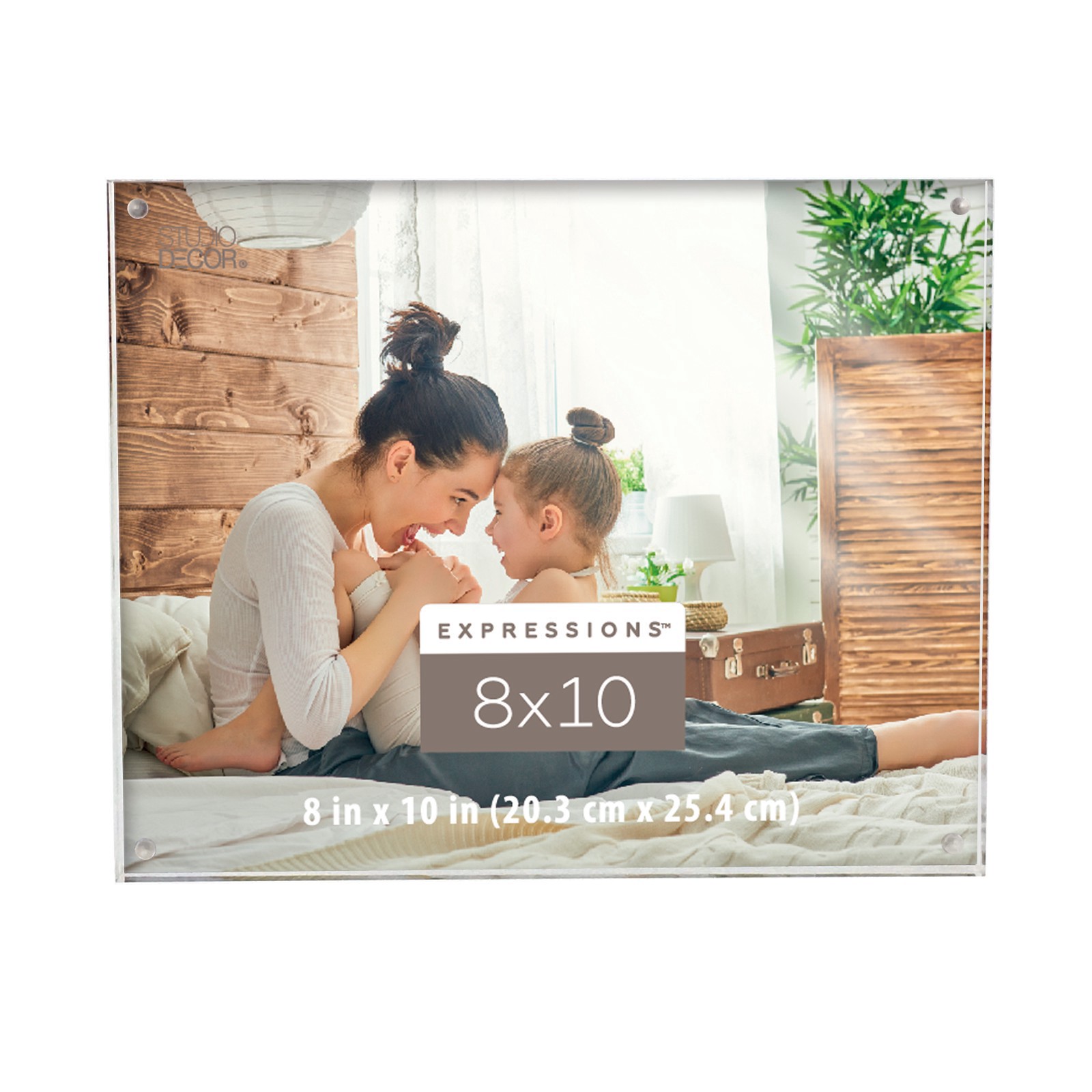slide 3 of 3, Expressions Clear Acrylic Block Frame By Studio Decor, 1 ct
