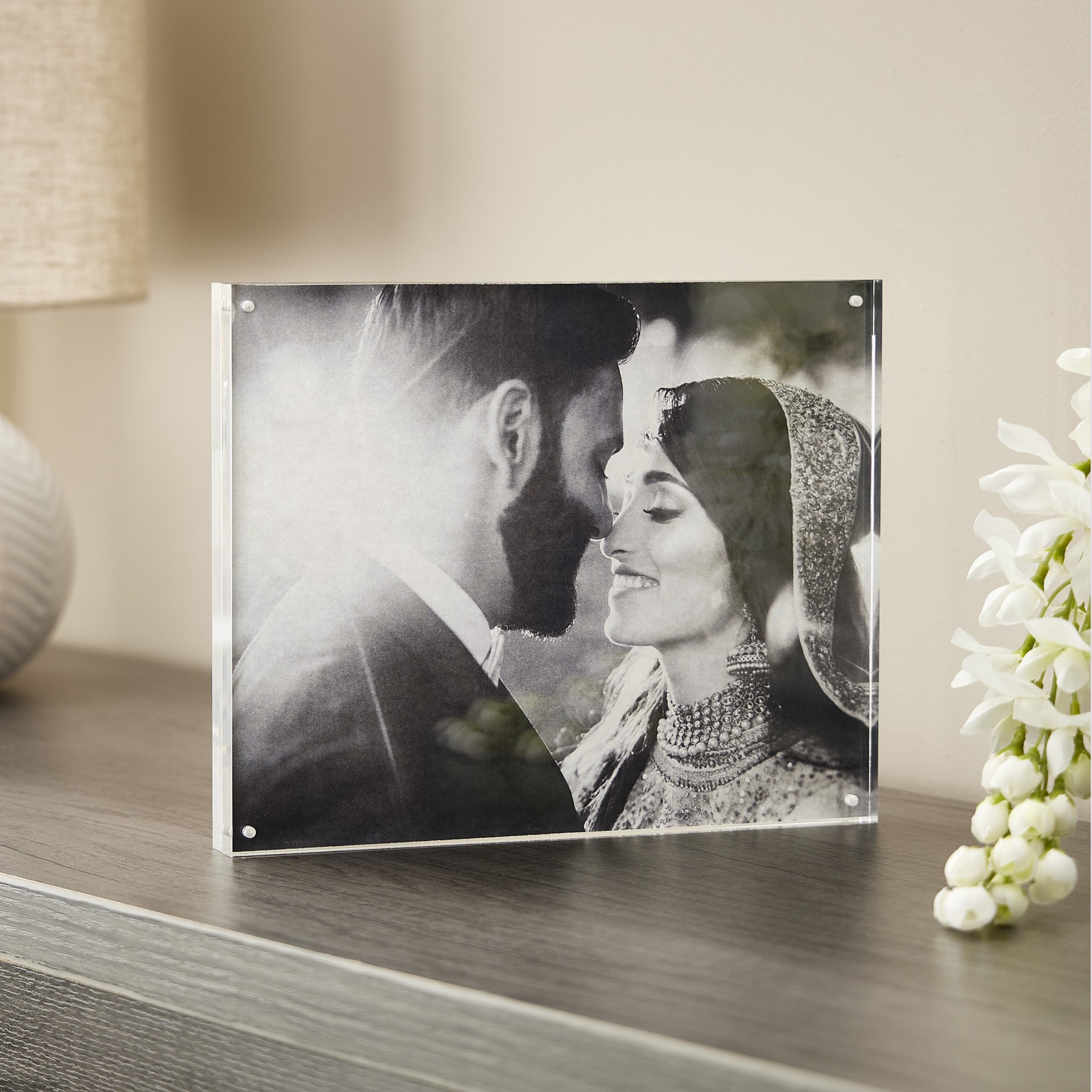 slide 2 of 3, Expressions Clear Acrylic Block Frame By Studio Decor, 1 ct