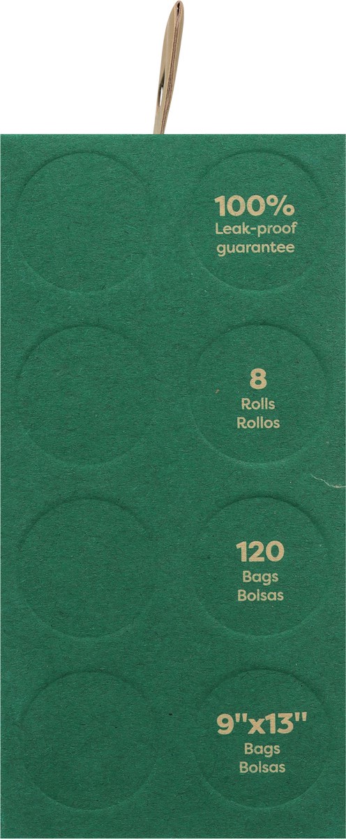 slide 7 of 9, Earth Rated Unscented Poop Bags 8 - 15 Bag Rolls, 120 ct