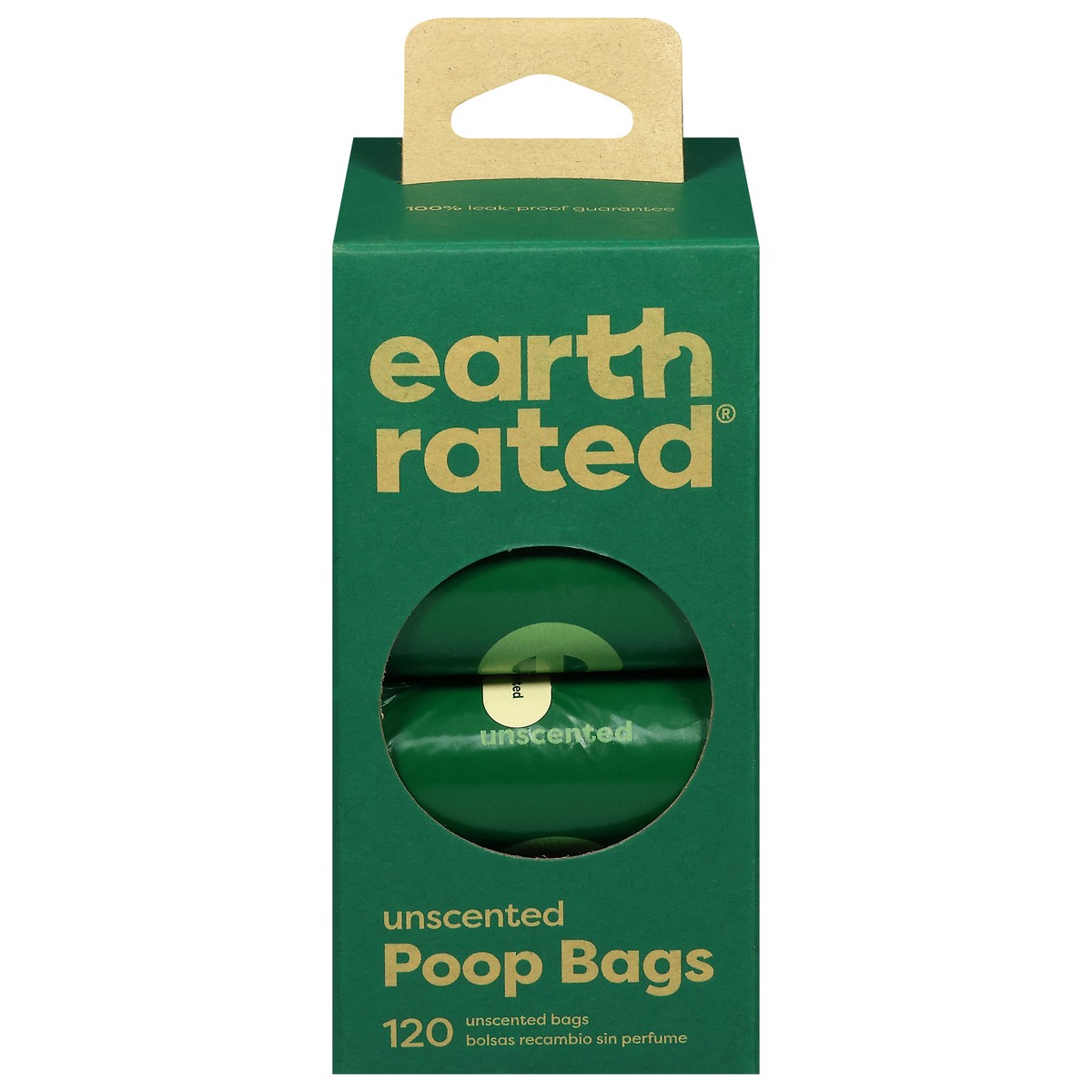 slide 1 of 9, Earth Rated Unscented Poop Bags 8 - 15 Bag Rolls, 120 ct