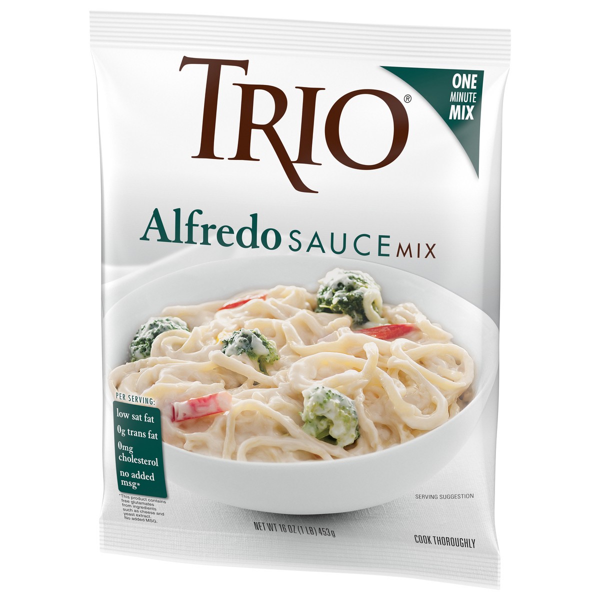 slide 9 of 9, Trio Alfredo Sauce Mix, 16oz Pouch, 1 lb