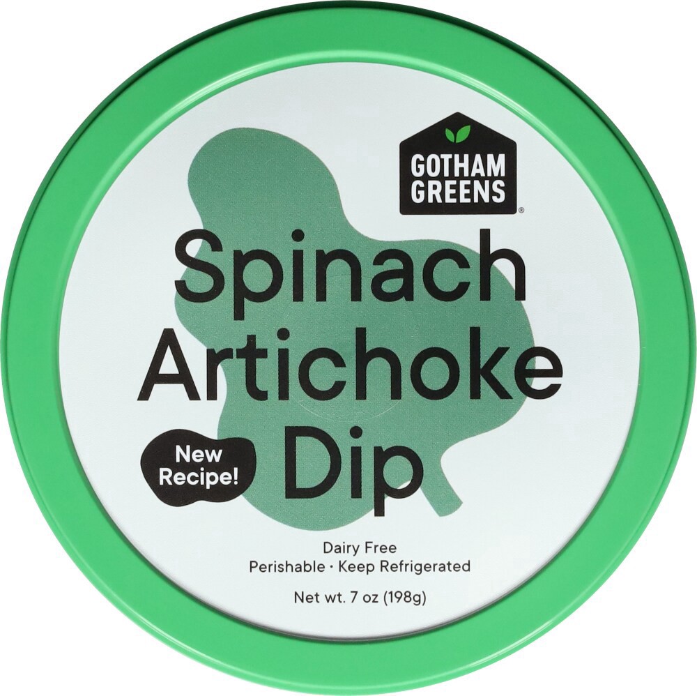 slide 3 of 5, Gotham Greens Spinach Artichoke Dip 7 oz, 7 oz