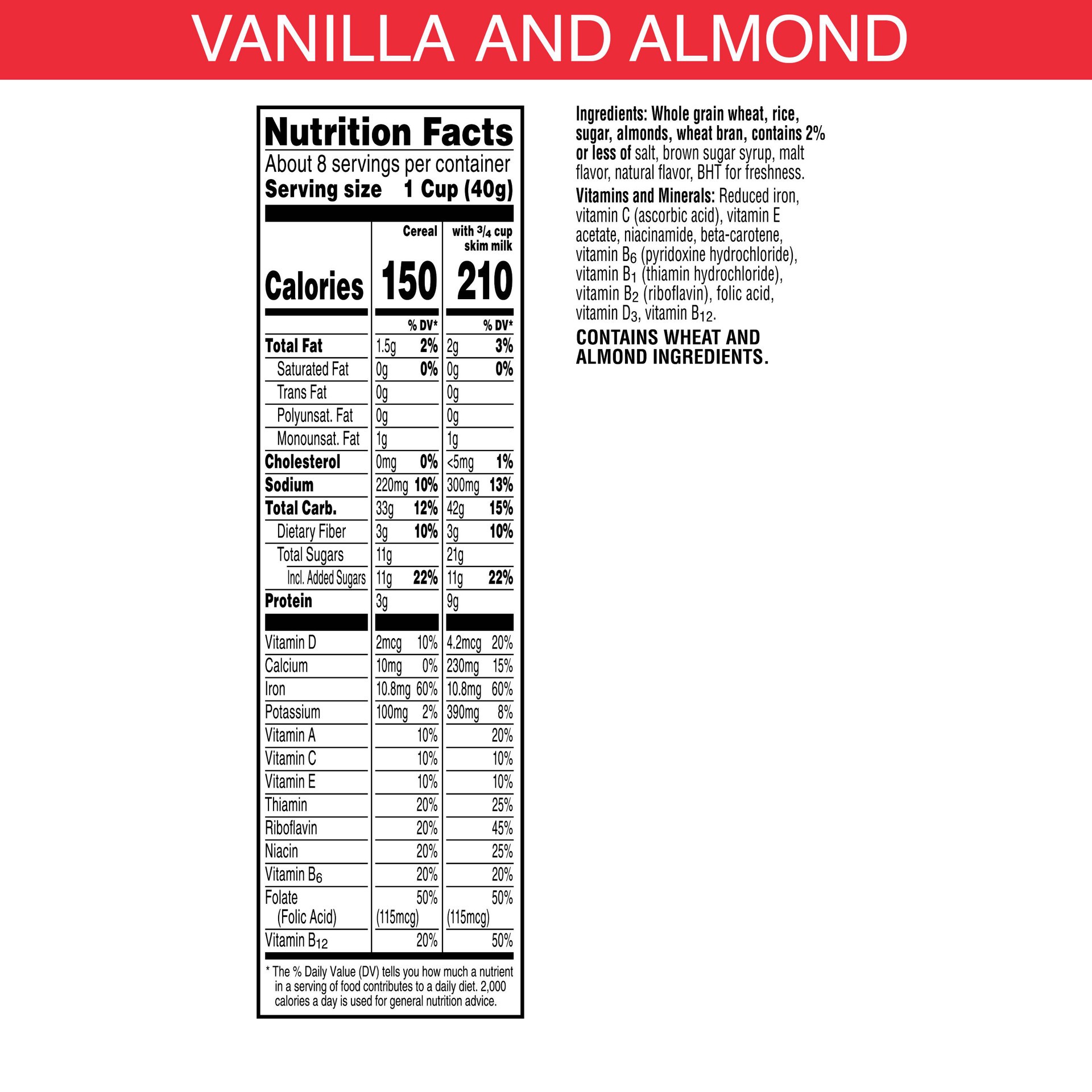 slide 2 of 5, Special K Kellogg's Special K Breakfast Cereal Vanilla and Almond, Fiber Cereal, 12.5 oz, 12.5 oz