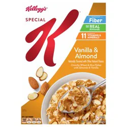 Kellogg''s Special K Breakfast Cereal, Fiber Cereal, Family Breakfast, Vanilla and Almond, 12.5oz Box (1 Box)