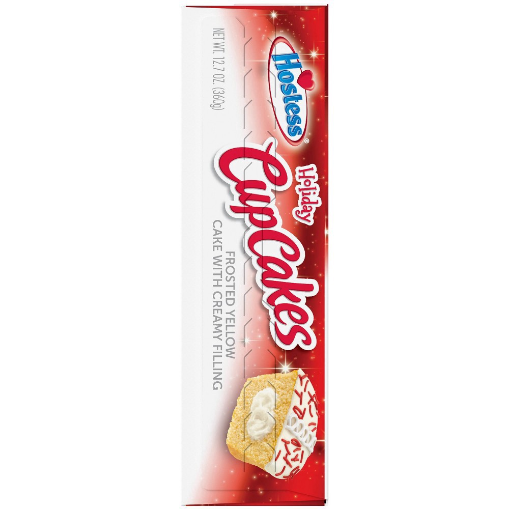 slide 7 of 11, HOSTESS Holiday Cupcakes, Creamy Filling, 8 Count, 12.7 oz, 12.7 oz