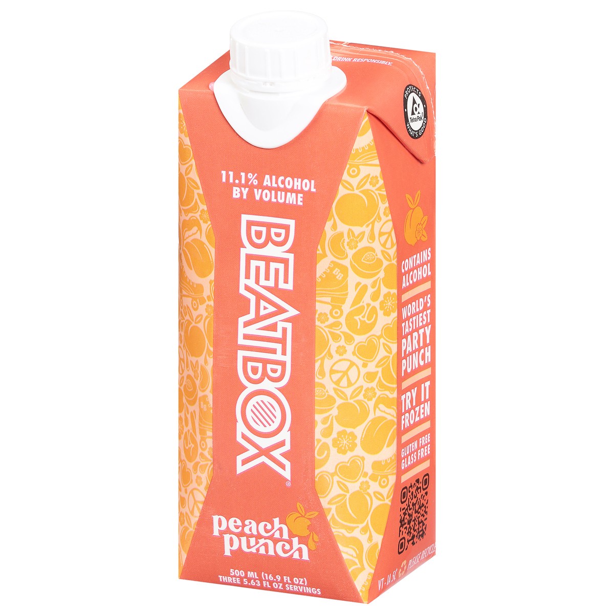 slide 8 of 9, BeatBox Peach Punch Party Punch, 500 ml