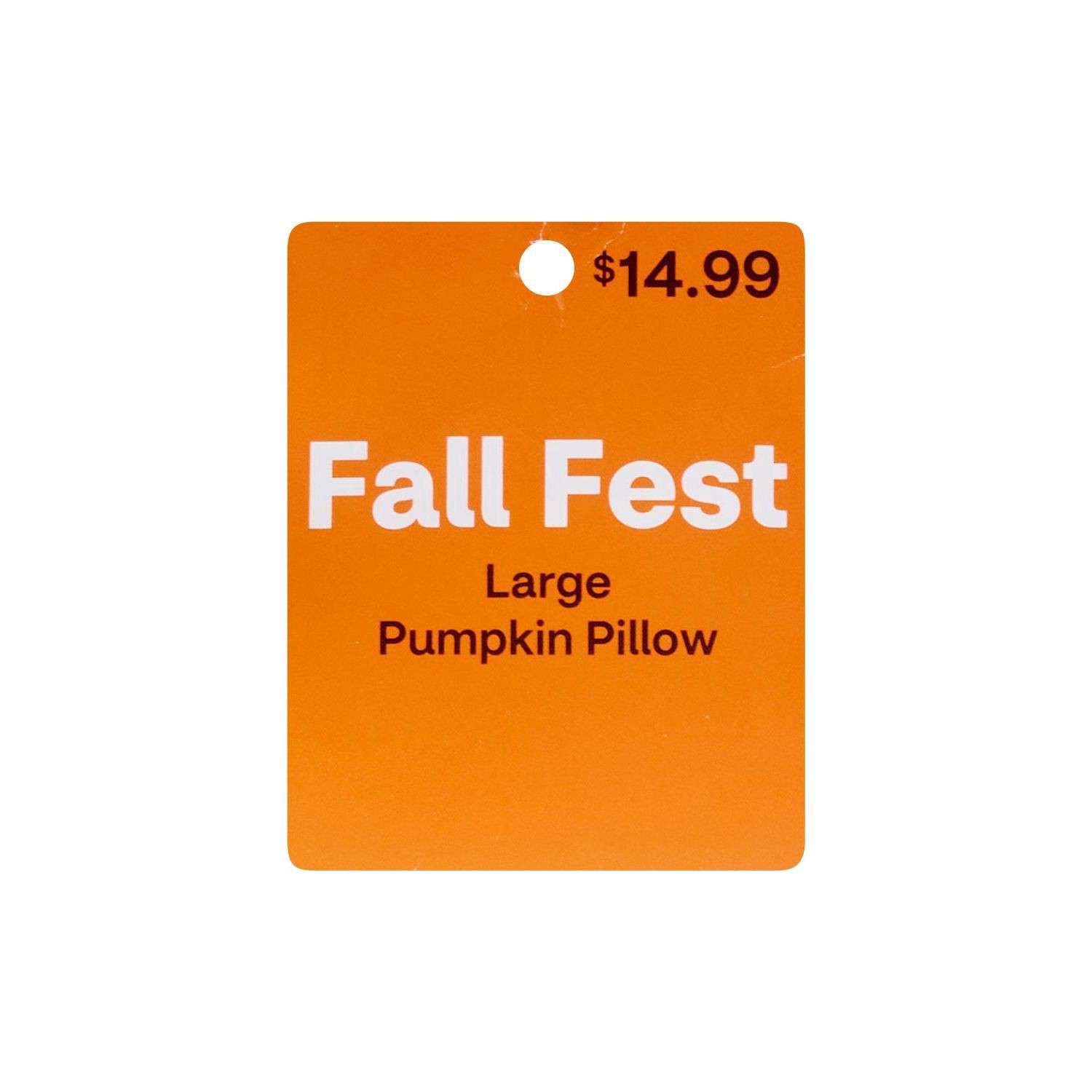 slide 3 of 3, FALL FEST Pumpkin Pillow, 1 ct