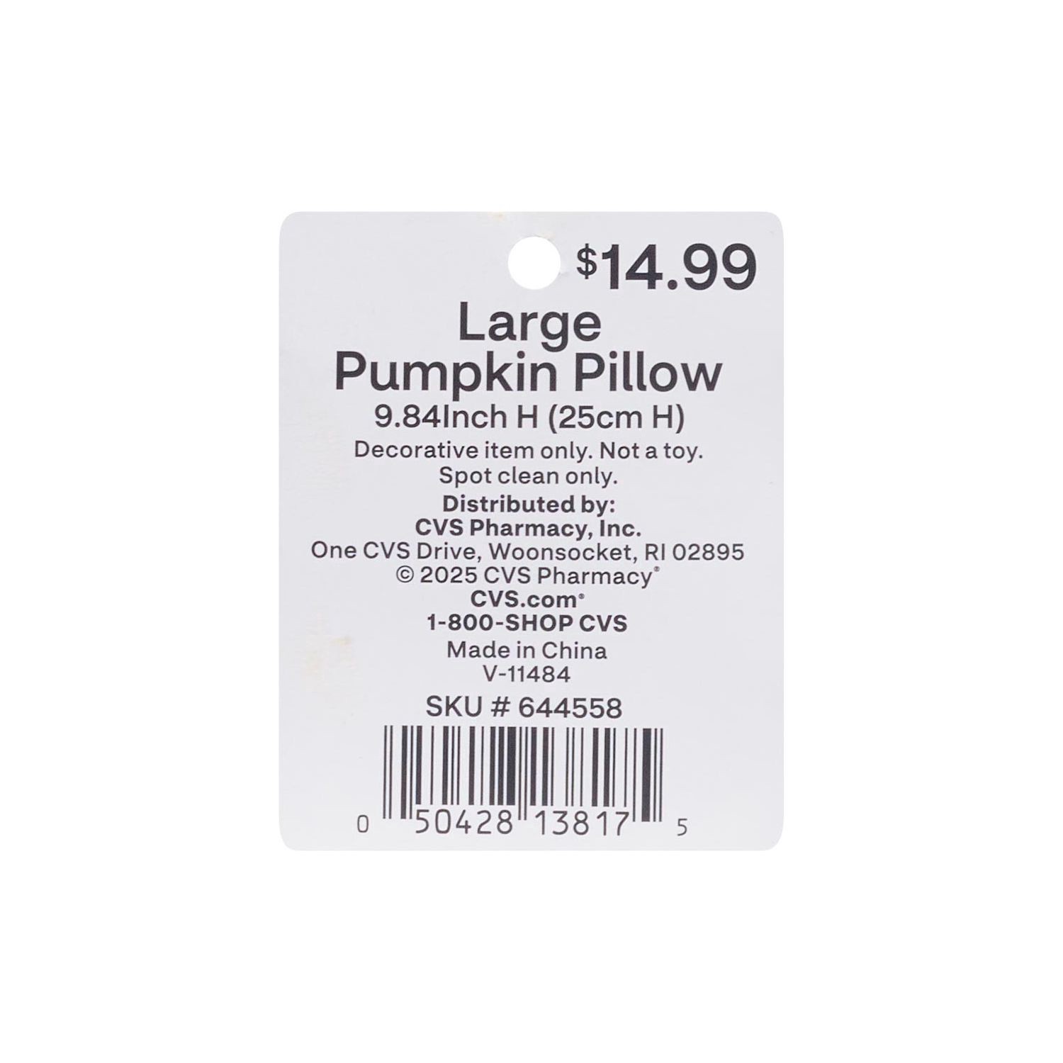 slide 2 of 3, FALL FEST Pumpkin Pillow, 1 ct