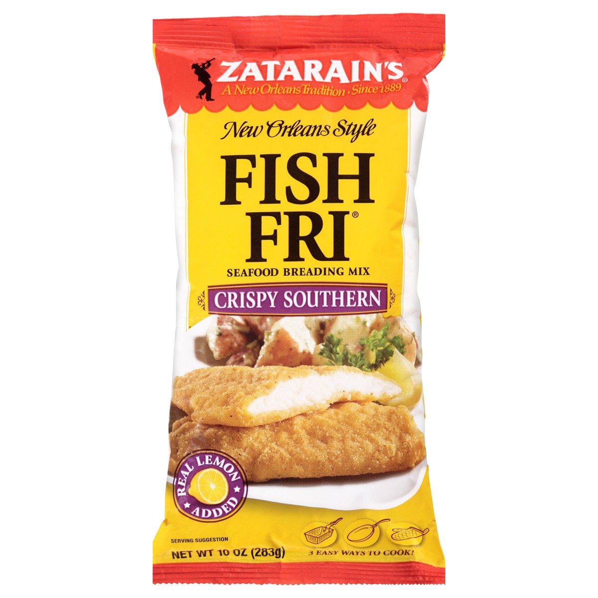 slide 1 of 5, Zatarain's Fish Fry - Crispy Southern, 10 oz