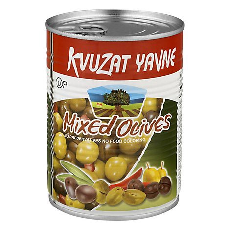 slide 1 of 1, Kvuzat Yavne Mixed Olives- 19 oz, 19 oz