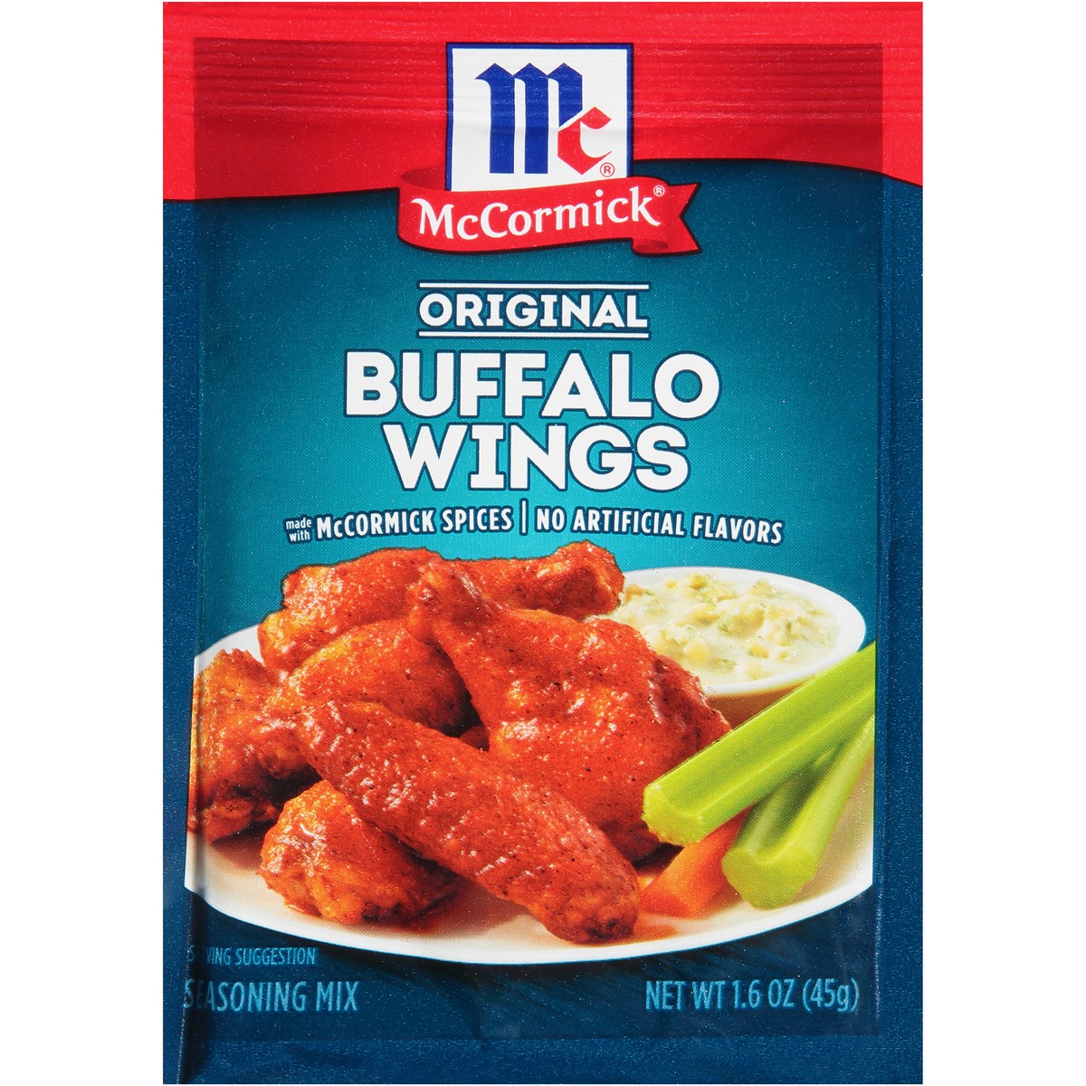 slide 6 of 7, McCormick Original Buffalo Wings Seasoning Mix, 1.6 oz, 1.6 oz