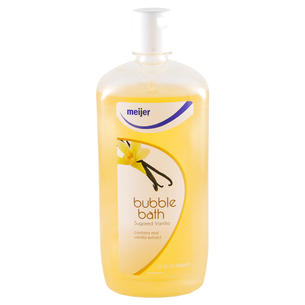 slide 1 of 2, Meijer Bubble Bath, Sugared Vanilla, 32 oz