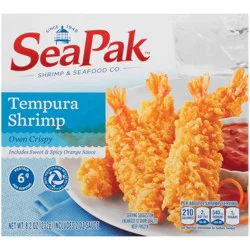 SeaPak Shrimp & Seafood Co. Oven Crispy Tempura Shrimp 8.2 oz. Box