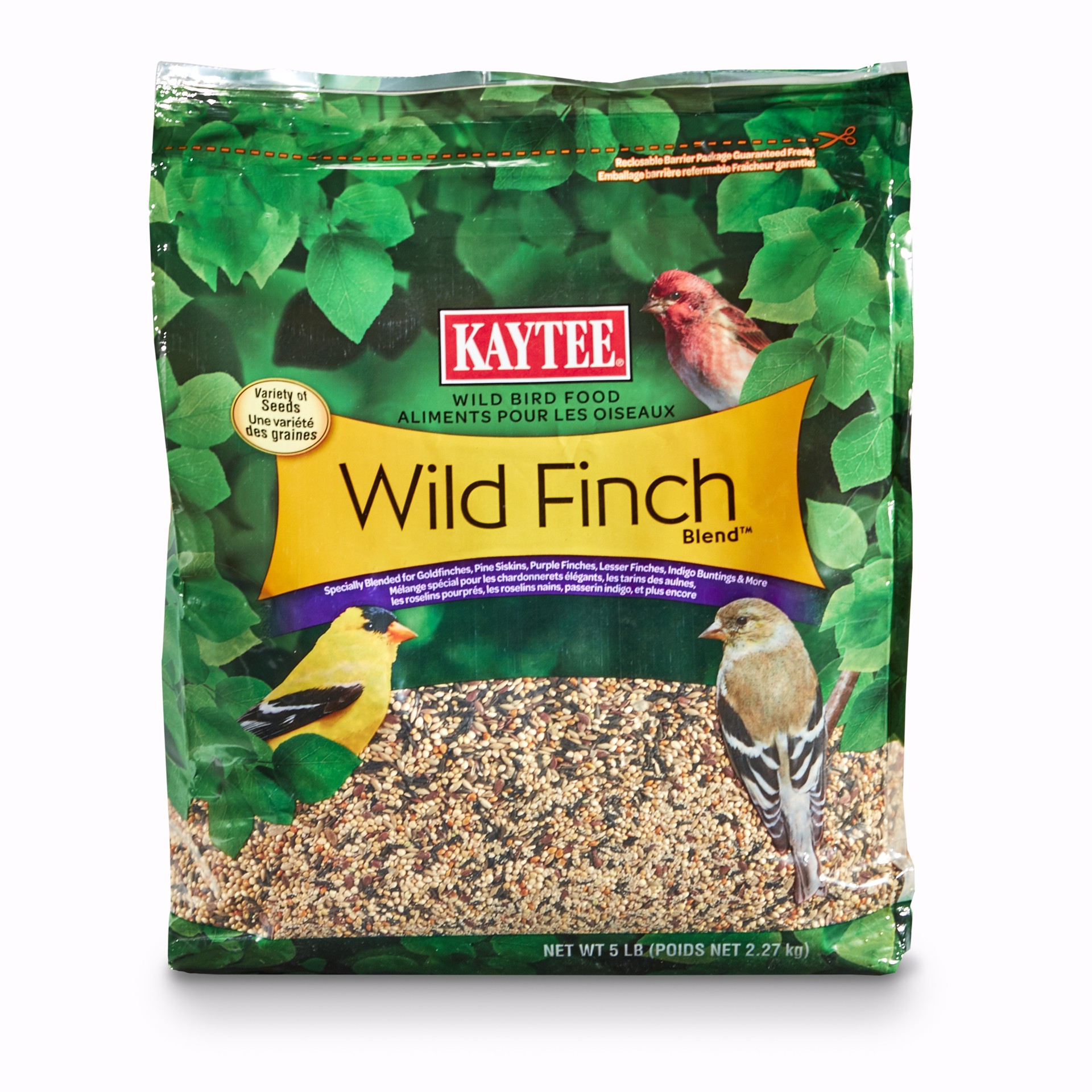 slide 1 of 4, Kaytee Wild Finch Bird Food Stand Up Bag, 5 Pounds, 5 lb