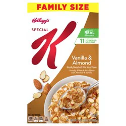 Kellogg''s Special K Breakfast Cereal, Fiber Cereal, Family Breakfast, Family Size, Vanilla and Almond, 17oz Box (1 Box)