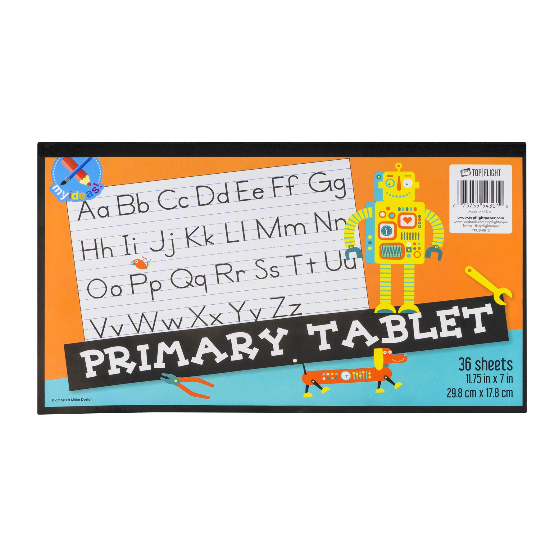 slide 1 of 1, Top Flight 36-Sheet Primary Tablet, 1 oz