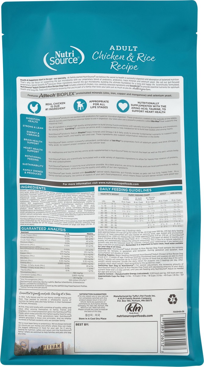 slide 7 of 15, NutriSource Adult Chicken & Rice Recipe Dog Food 4 lb, 4 lb