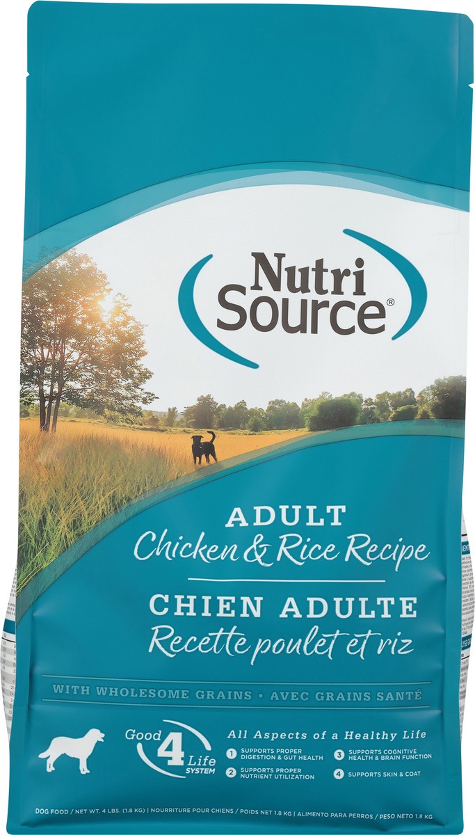slide 4 of 15, NutriSource Adult Chicken & Rice Recipe Dog Food 4 lb, 4 lb
