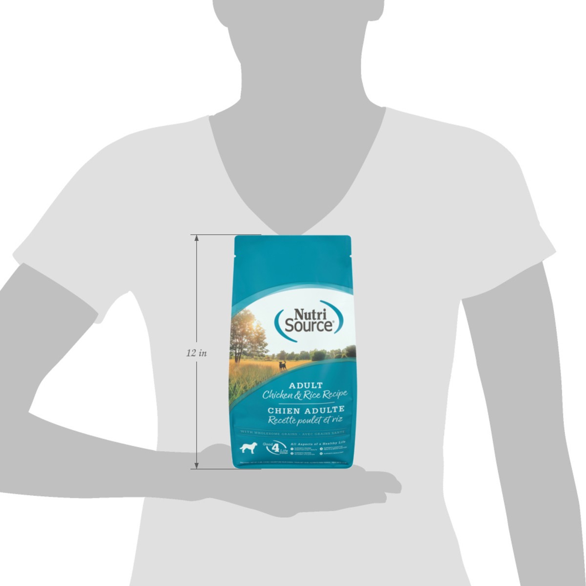 slide 9 of 15, NutriSource Adult Chicken & Rice Recipe Dog Food 4 lb, 4 lb