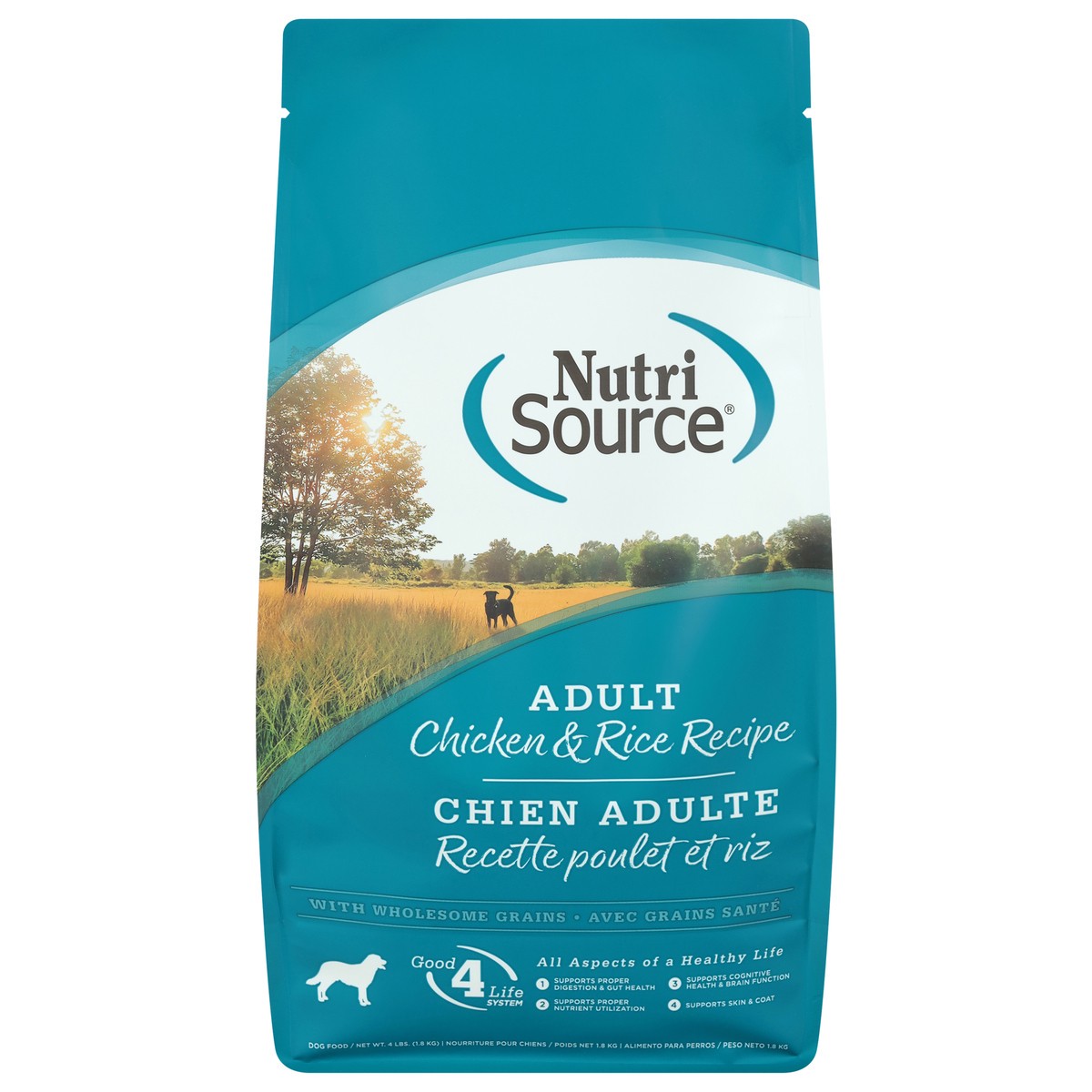 slide 10 of 15, NutriSource Adult Chicken & Rice Recipe Dog Food 4 lb, 4 lb