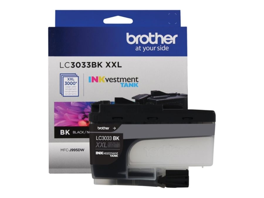 slide 7 of 8, Brother Inkvestment Lc3033Bks Super-High-Yield Black Ink Cartridge, 1 ct
