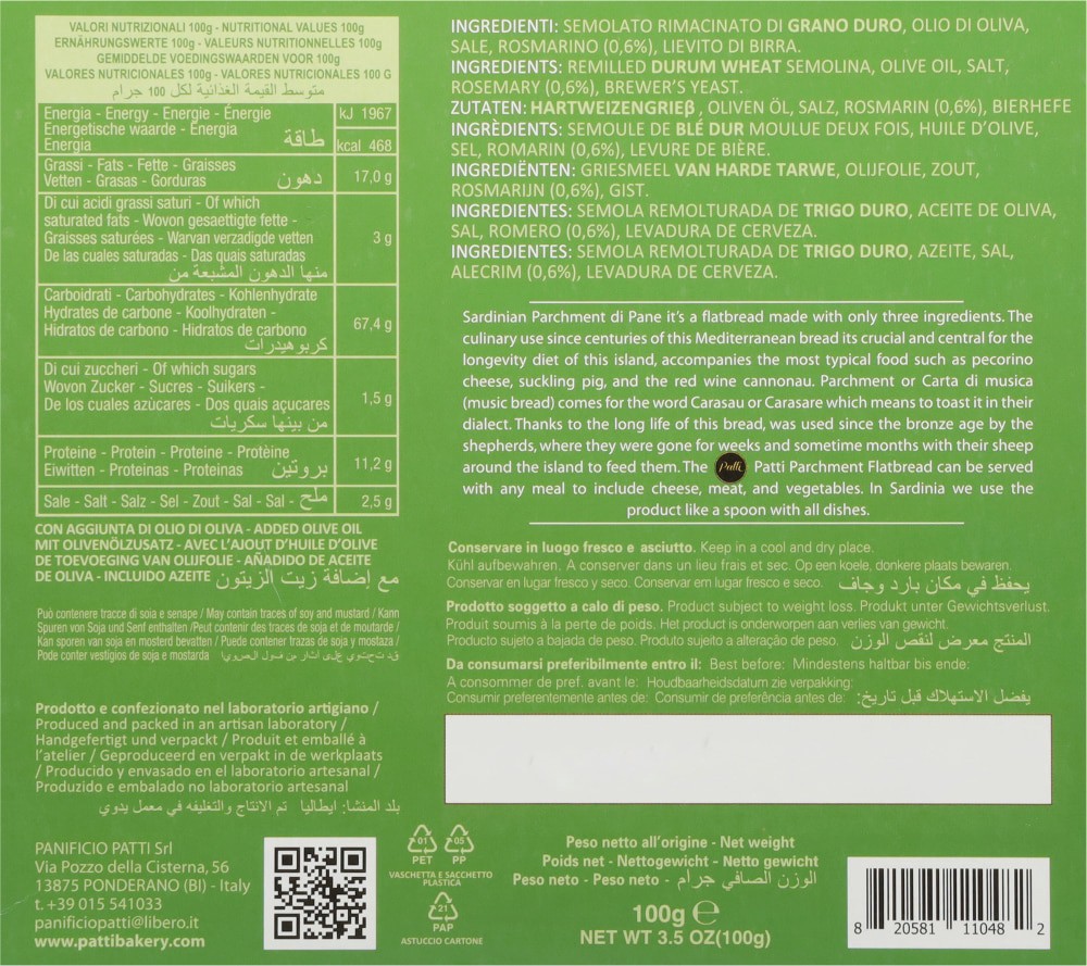 slide 2 of 3, Patti Rosemary Parchment Bread, 3.5 oz