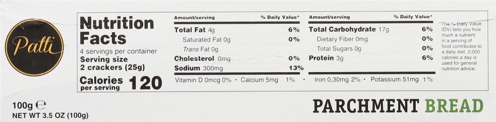 slide 3 of 3, Patti Rosemary Parchment Bread, 3.5 oz