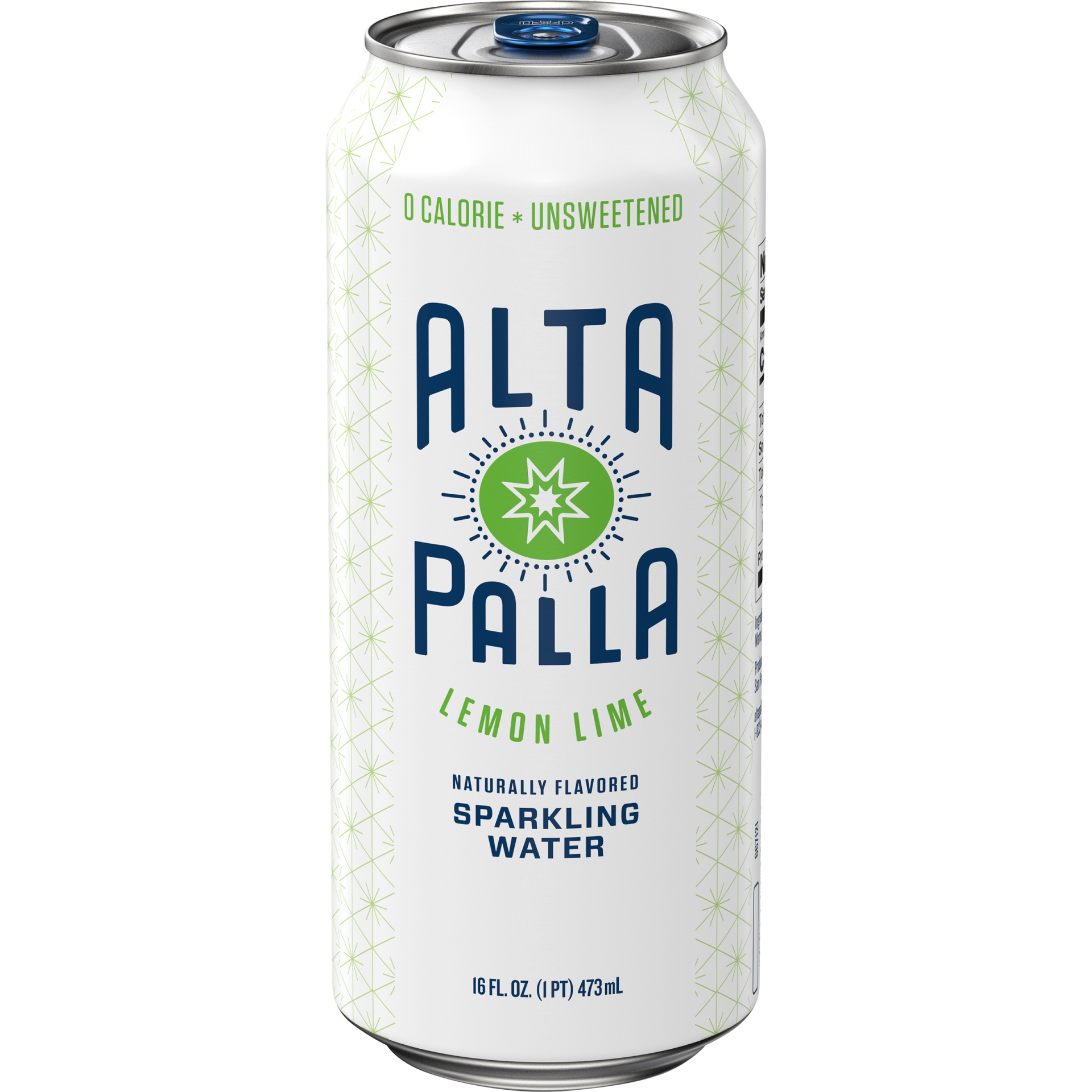 slide 1 of 4, Alta Palla Naturally Flavored Zero Calorie Zero Sugar Sparkling Water, Lemon Lime, 16 fl oz