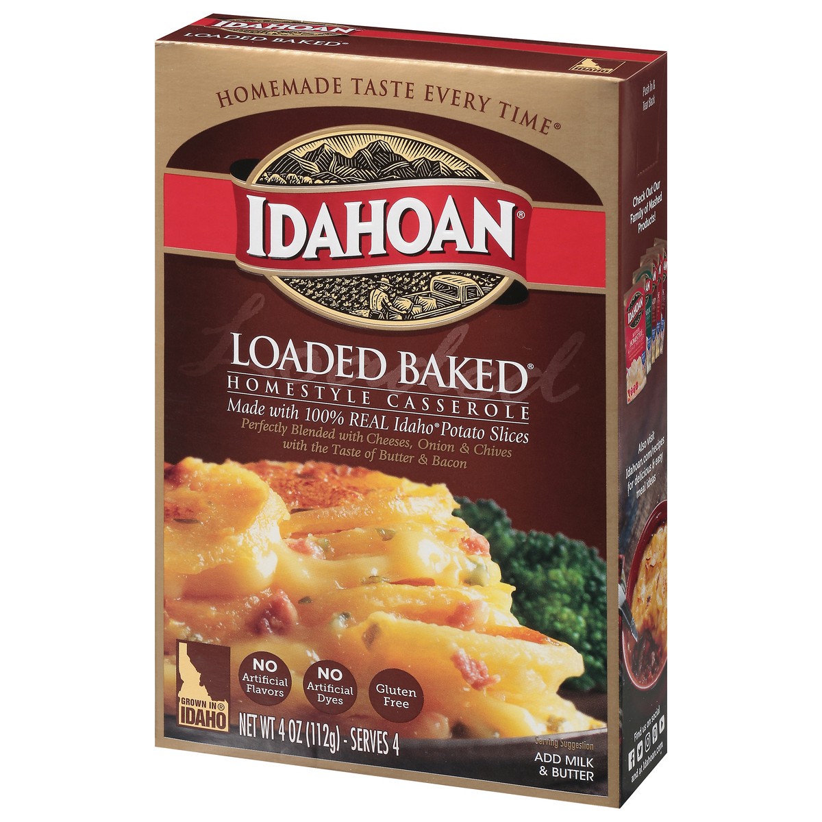 slide 3 of 9, Idahoan Loaded Baked Potatoes Homestyle Casserole, 4 oz
