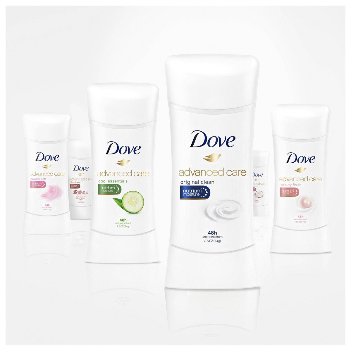 slide 5 of 26, Dove Advanced Care Antiperspirant Deodorant Stick Sensitive, 2.6 oz, 2.6 oz