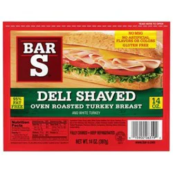 Bar-S Deli Shaved Oven Roasted Turkey Breast