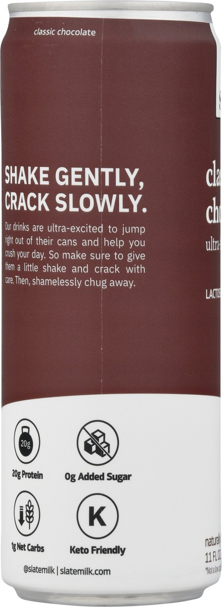 slide 2 of 11, Slate Classic Chocolate High Protein Milk Shake 11oz, 11 fl oz