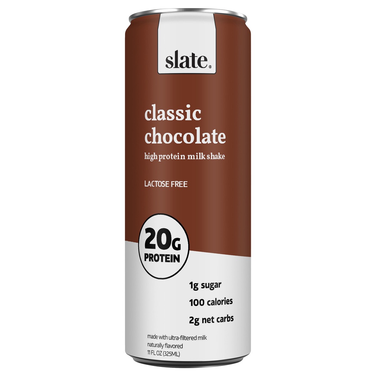 slide 1 of 11, Slate Classic Chocolate High Protein Milk Shake 11oz, 11 fl oz