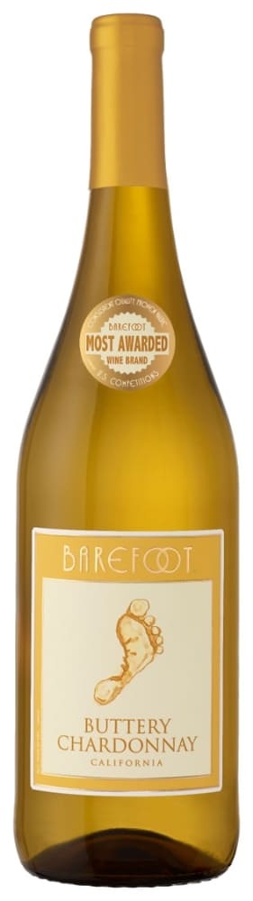 slide 1 of 1, Barefoot Buttery Chardonnay White Wine, 750 ml