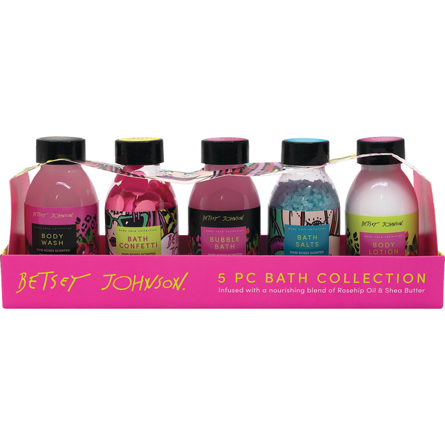 slide 1 of 1, Betsey Johnson 5 Pc Bath, 1 gfst