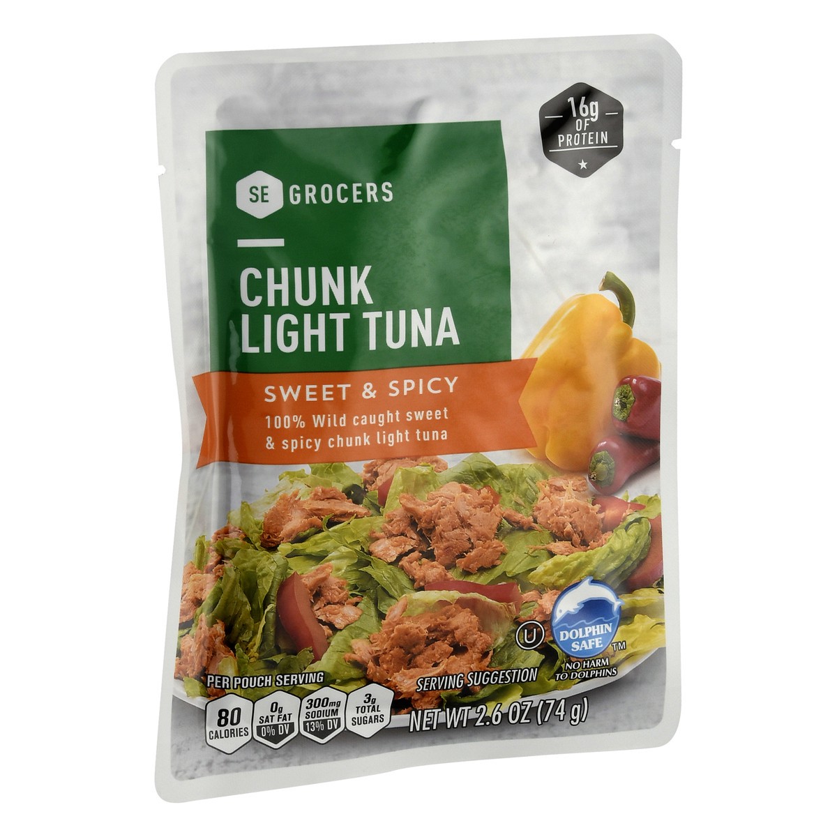 slide 5 of 9, Se Grocers Clp Tuna Swtnspicy, 2.6 oz