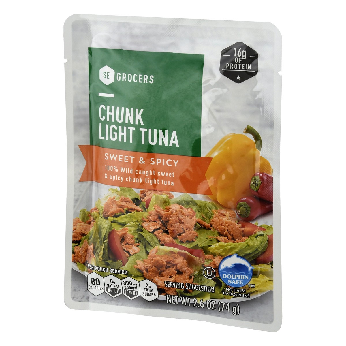 slide 3 of 9, Se Grocers Clp Tuna Swtnspicy, 2.6 oz