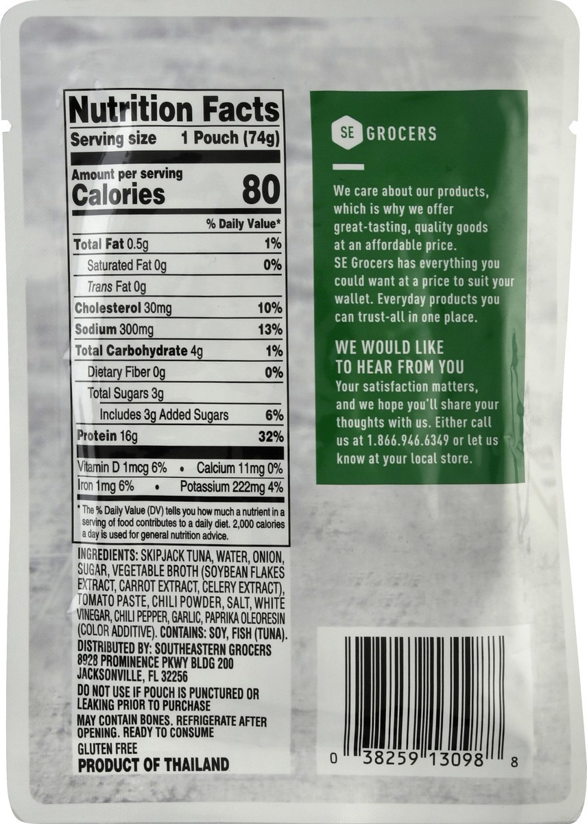 slide 9 of 9, Se Grocers Clp Tuna Swtnspicy, 2.6 oz