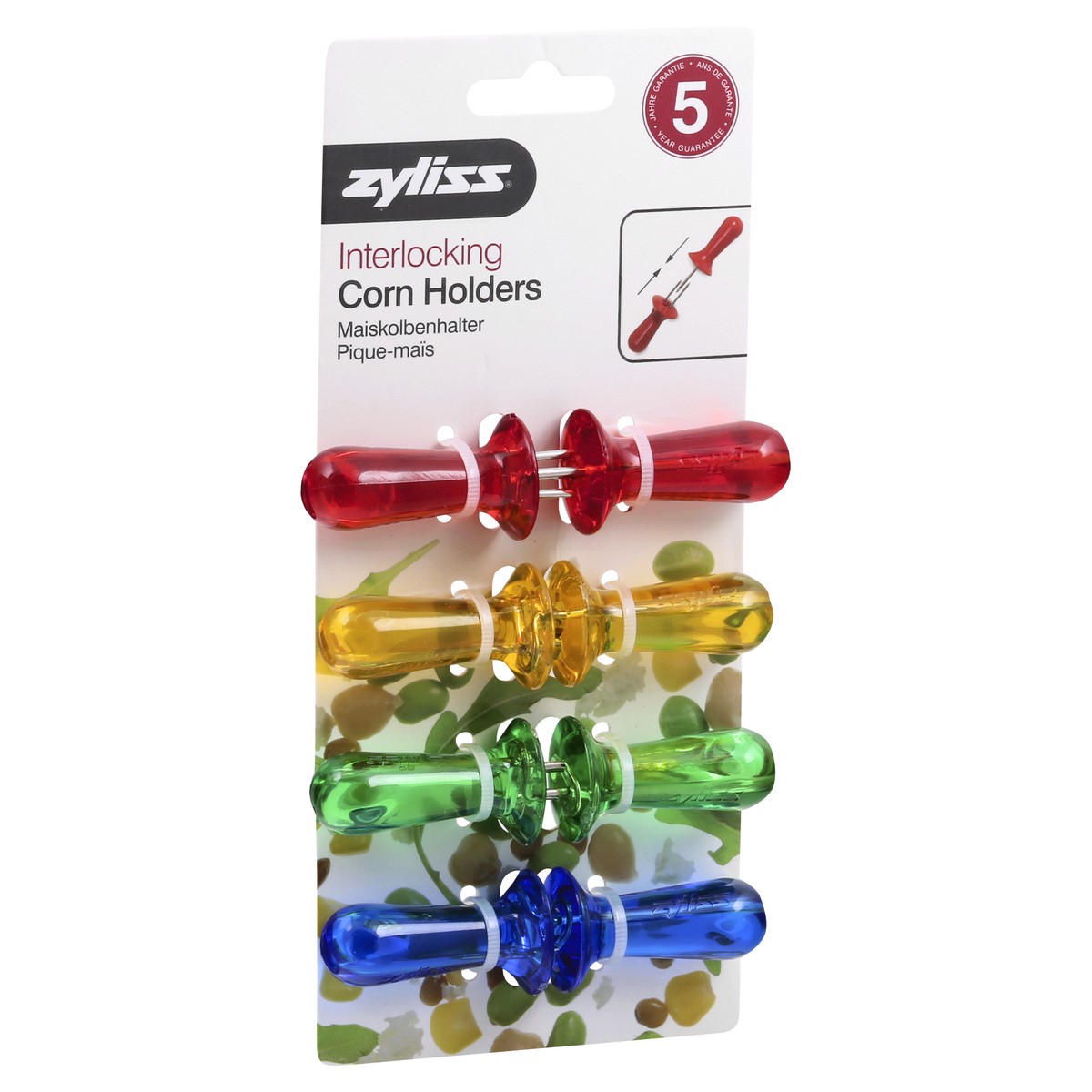 slide 4 of 9, Zyliss Interlocking Corn Holders 1 ea, 1 ct