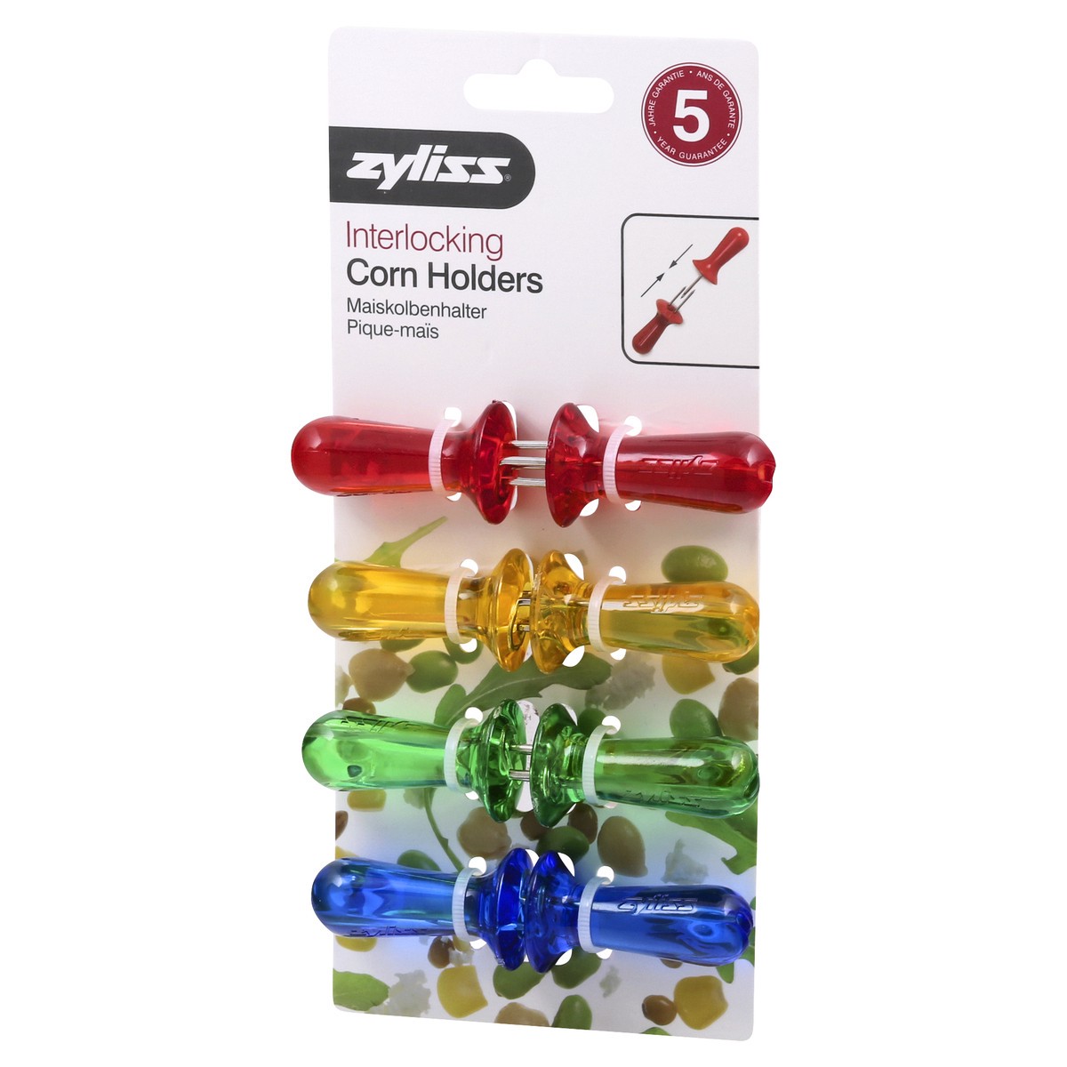 slide 8 of 9, Zyliss Interlocking Corn Holders 1 ea, 1 ct