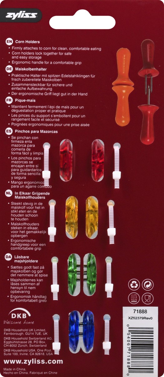 slide 2 of 9, Zyliss Interlocking Corn Holders 1 ea, 1 ct