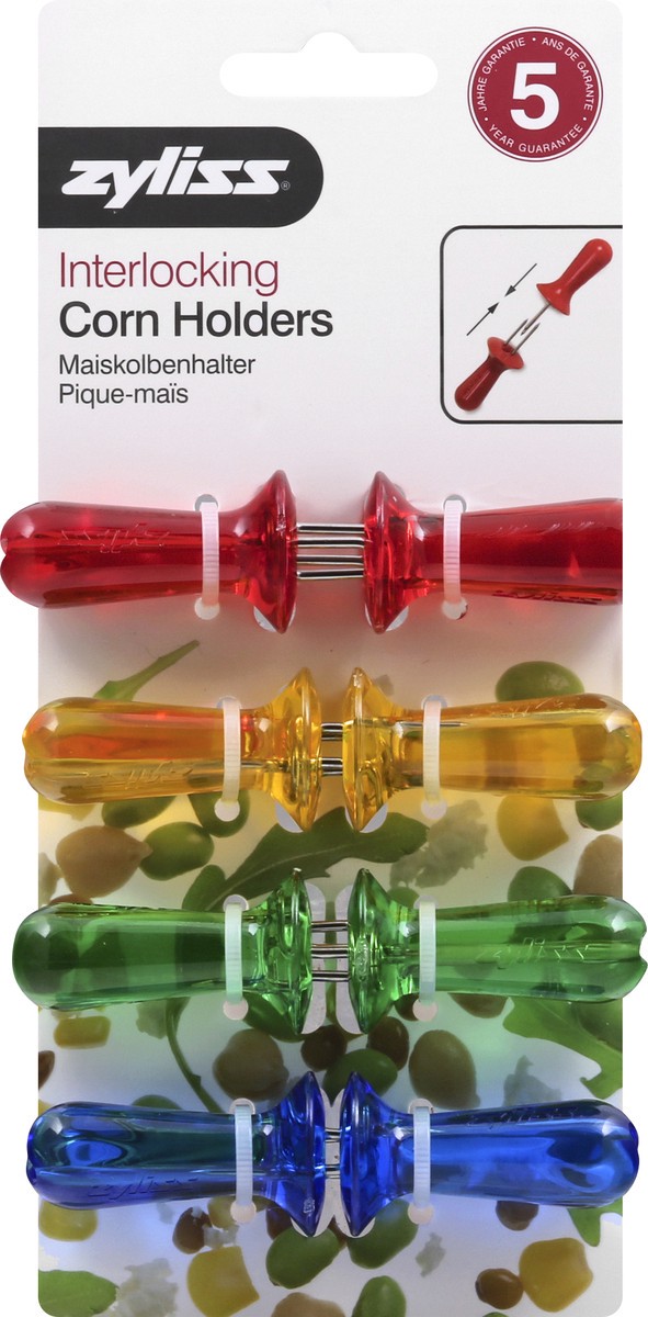slide 3 of 9, Zyliss Interlocking Corn Holders 1 ea, 1 ct