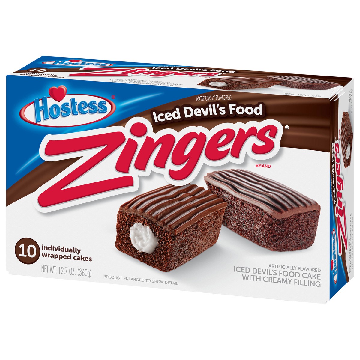 slide 5 of 11, HOSTESS Devil's Food ZINGERS, 10 Count , 12.70 oz, 