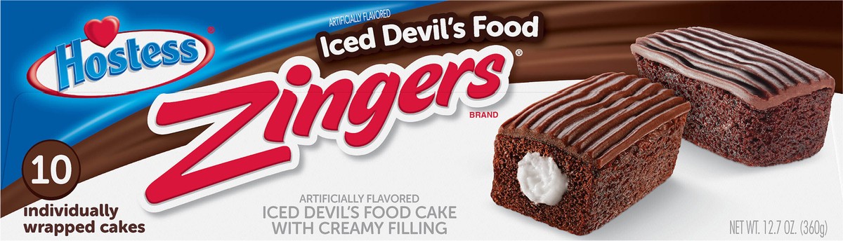 slide 8 of 11, HOSTESS Devil's Food ZINGERS, 10 Count , 12.70 oz, 