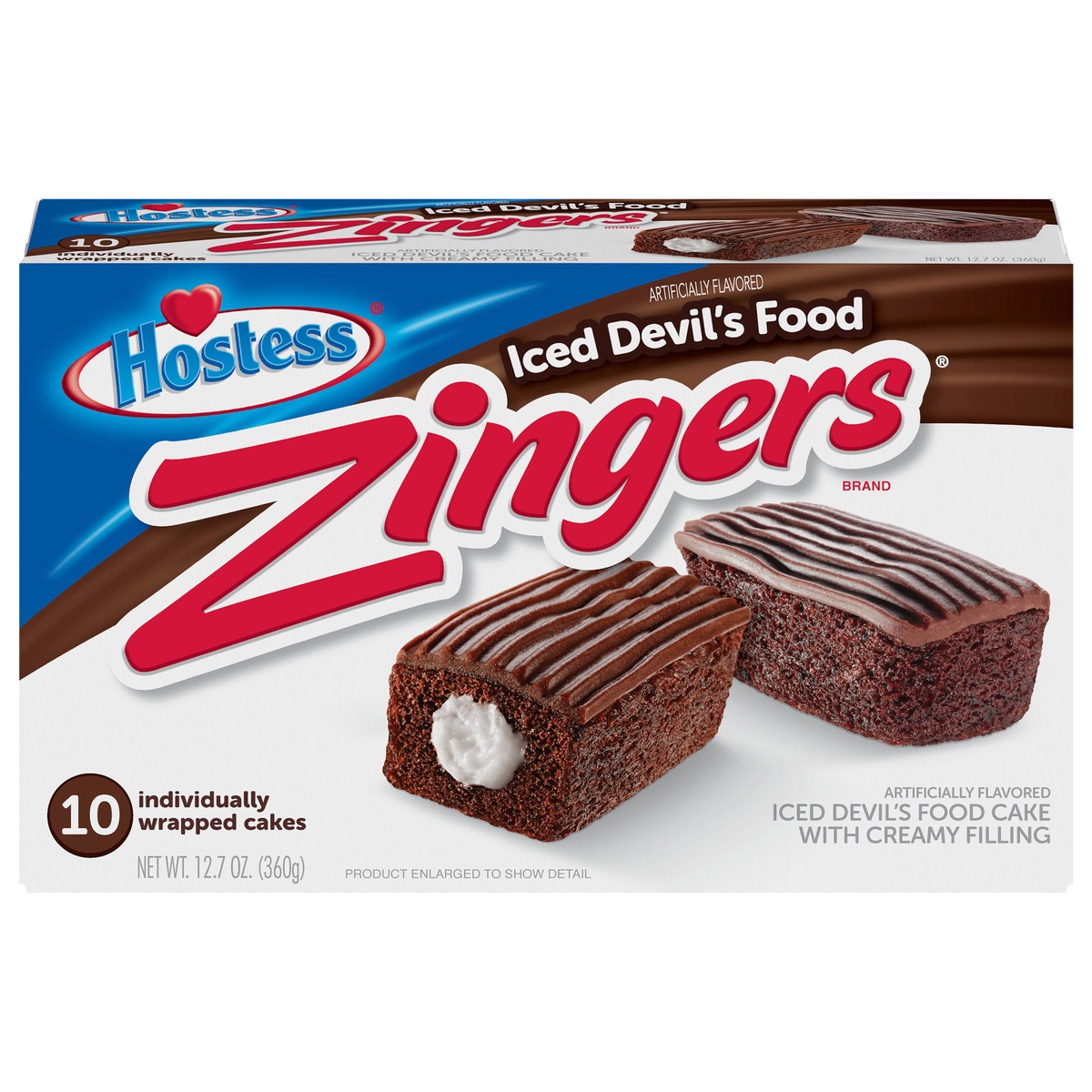 slide 4 of 11, HOSTESS Devil's Food ZINGERS, 10 Count , 12.70 oz, 